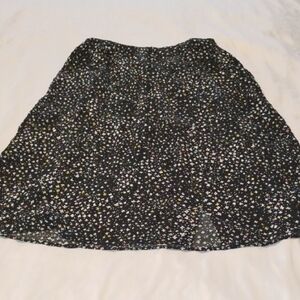 Thereabouts Woman's Black & Multicolor Floral Seamed Midi Skirt, Size: 3XL, NWT
